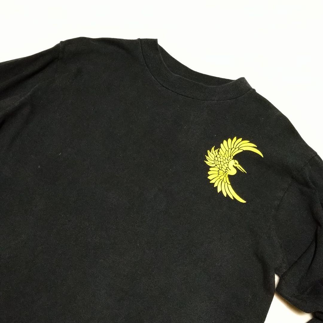 90s USA製 ALL Sport 和柄 漢字 両袖 両面プリント ロンT