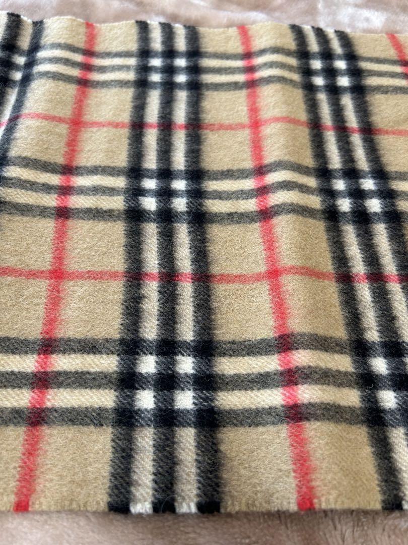 BURBERRYバーバリー ノバチェックカシミヤマフラーストールショールスカーフ