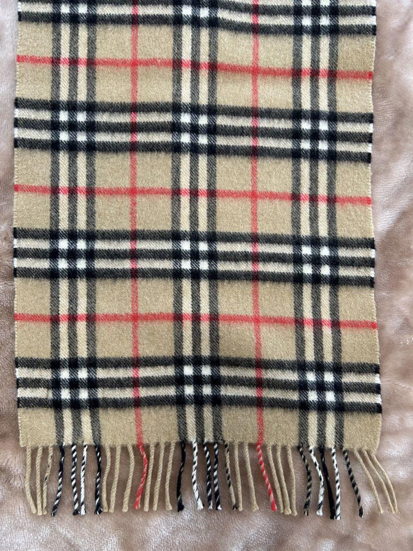 BURBERRYバーバリー ノバチェックカシミヤマフラーストールショールスカーフ
