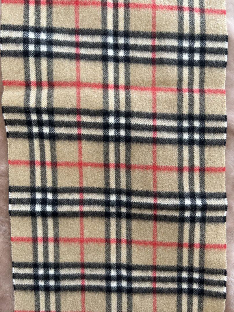 BURBERRYバーバリー ノバチェックカシミヤマフラーストールショールスカーフ