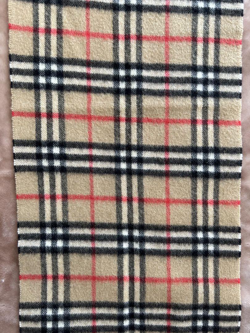 BURBERRYバーバリー ノバチェックカシミヤマフラーストールショールスカーフ