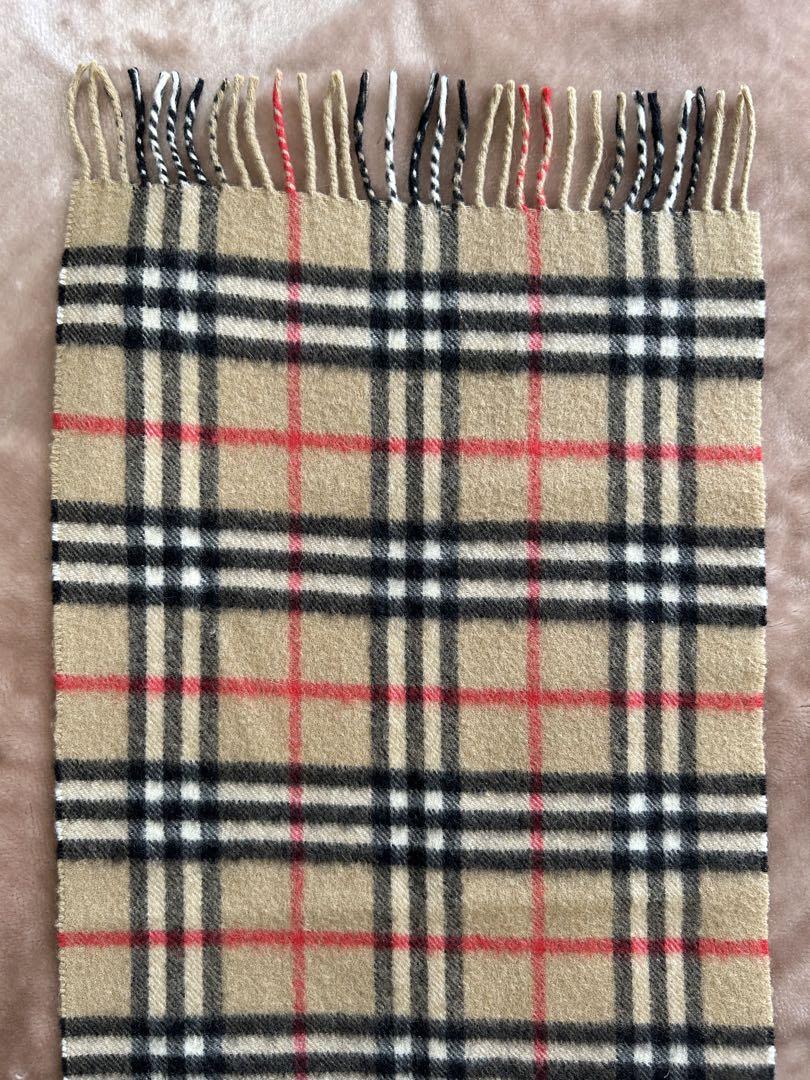 BURBERRYバーバリー ノバチェックカシミヤマフラーストールショールスカーフ