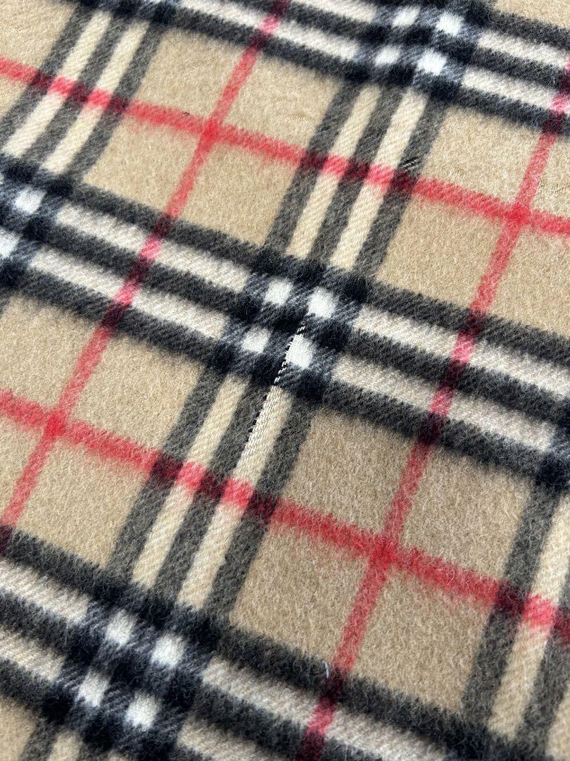 BURBERRYバーバリー ノバチェックカシミヤマフラーストールショールスカーフ