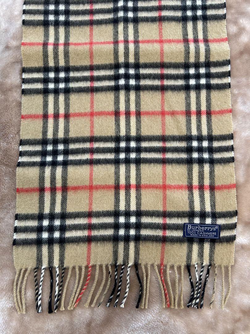 BURBERRYバーバリー ノバチェックカシミヤマフラーストールショールスカーフ