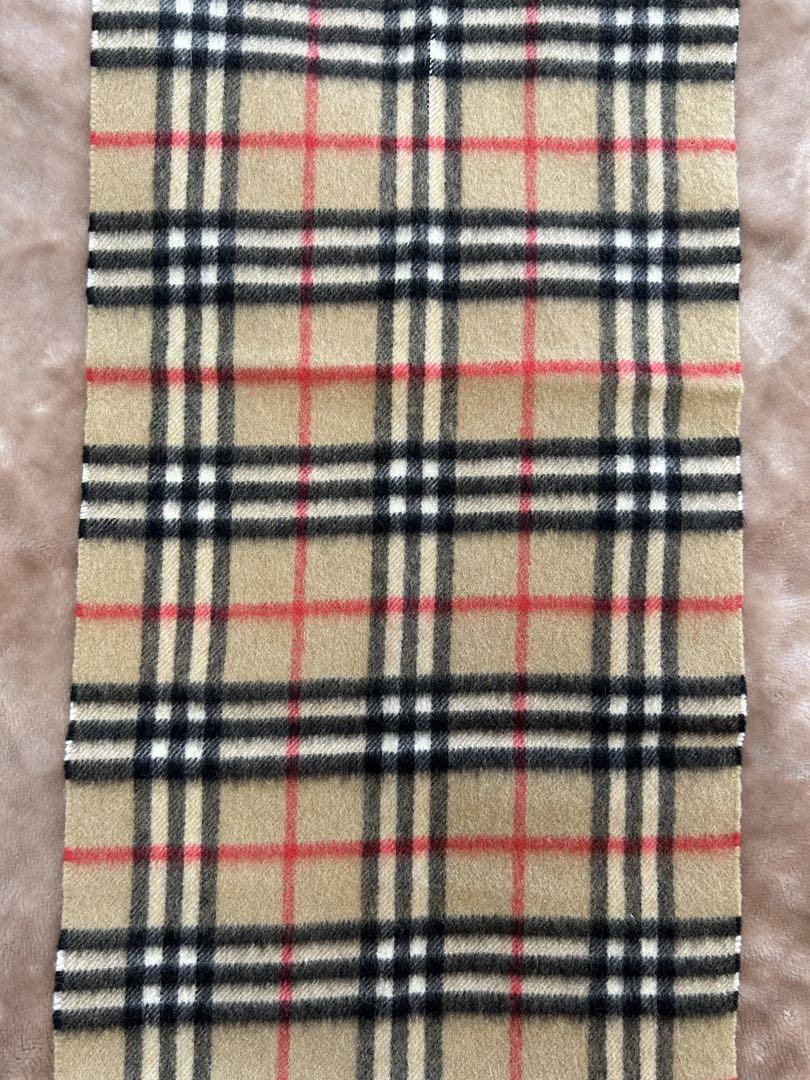 BURBERRYバーバリー ノバチェックカシミヤマフラーストールショールスカーフ