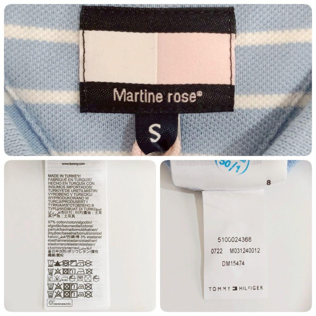 【未使用】トミージーンズ × マーティンローズ ポロシャツ ストライプ S 【未使用】トミージーンズ × マーティンローズ ポロシャツ ストライプ S