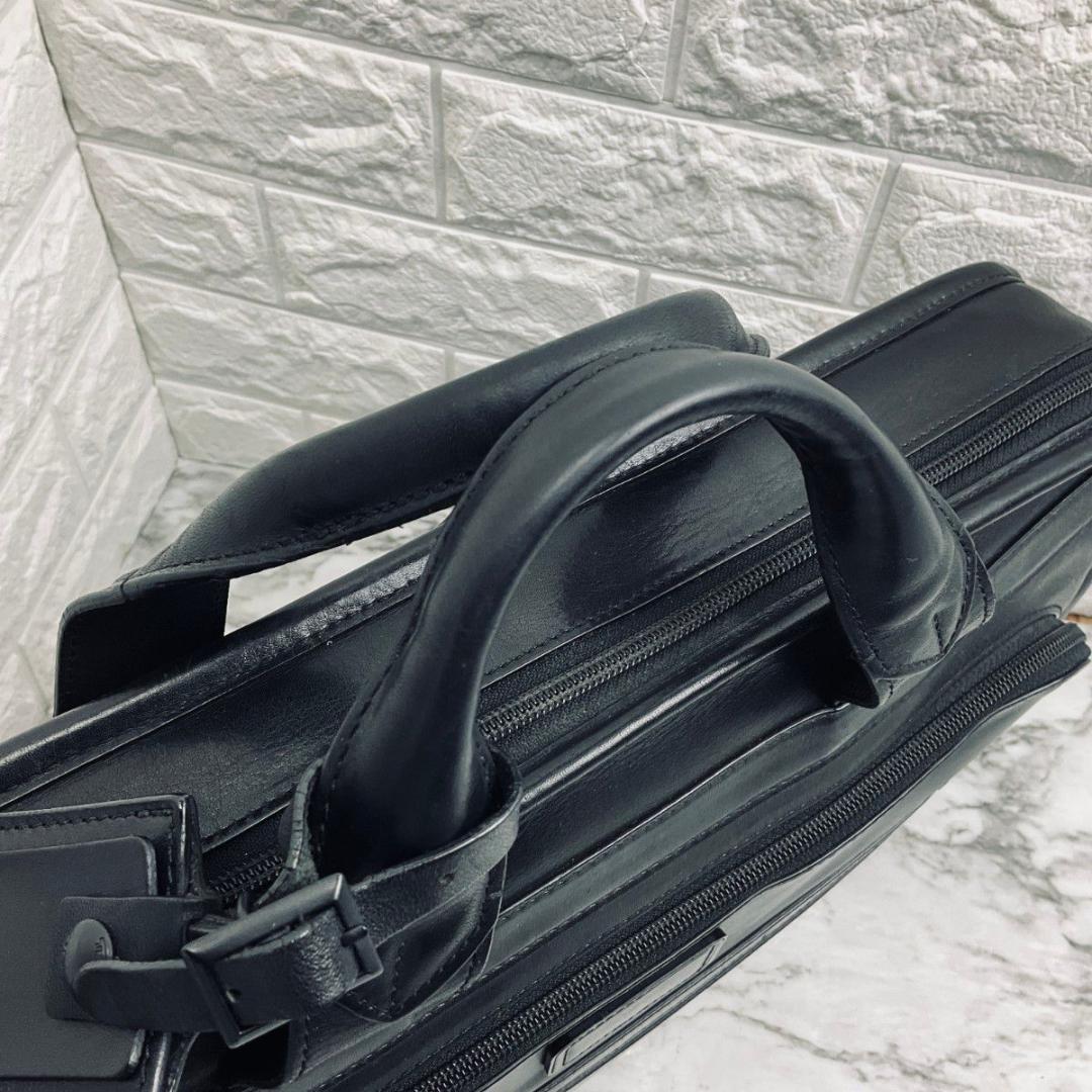 【美品】TUMI ビジネスバッグ　2way　オールレザー　A4　U字型ポケット 美品 TUMI トゥミ ALPHA オールレザー 2way ビジネスバッグ