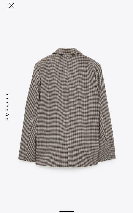 ♡様専用 ダブルブレストブレザー チェック ジャケット 1P2eU-m66555945709 新品未使用 ZARA 限定品通販