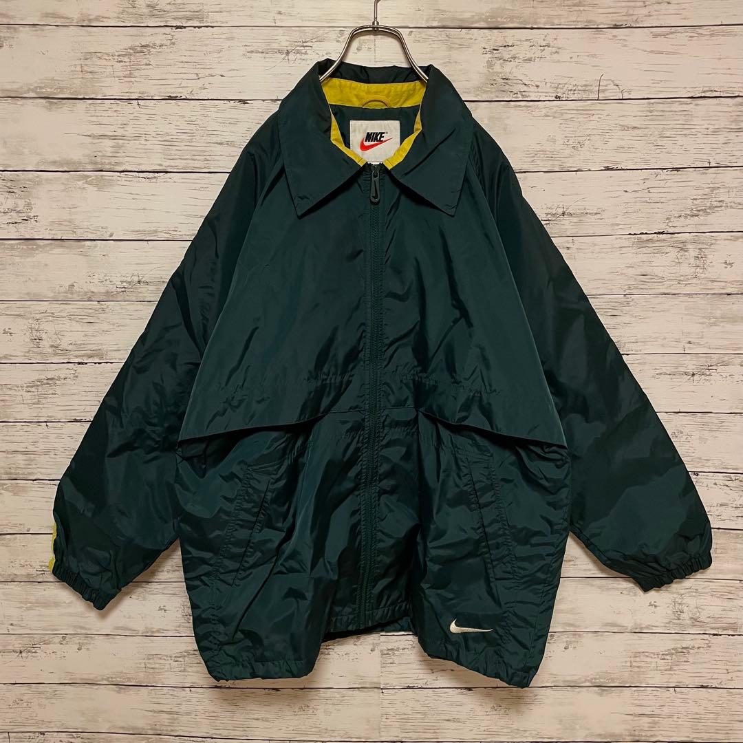 945【人気Lサイズ】ナイキ♤刺繍ビッグロゴ 90s 銀タグ ナイロンジャケット 945【人気Lサイズ】ナイキ♤刺繍ビッグロゴ 90s 銀タグ ナイロンジャケット