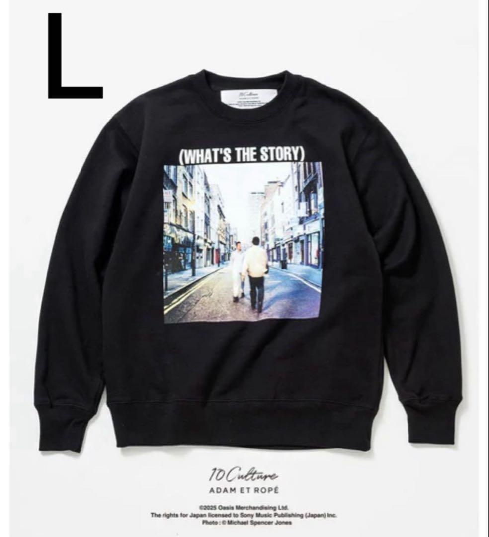 アダムエロペ Oasis Morning Glory スウェットブラックL Adam et Rope