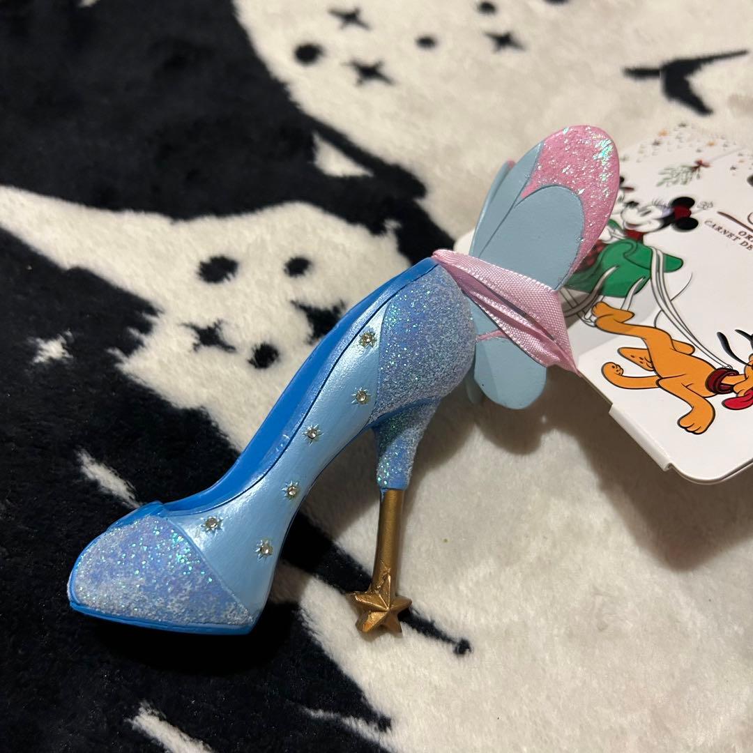 未使用タグ付き ディズニーストア オーナメント シューズモチーフ 2点