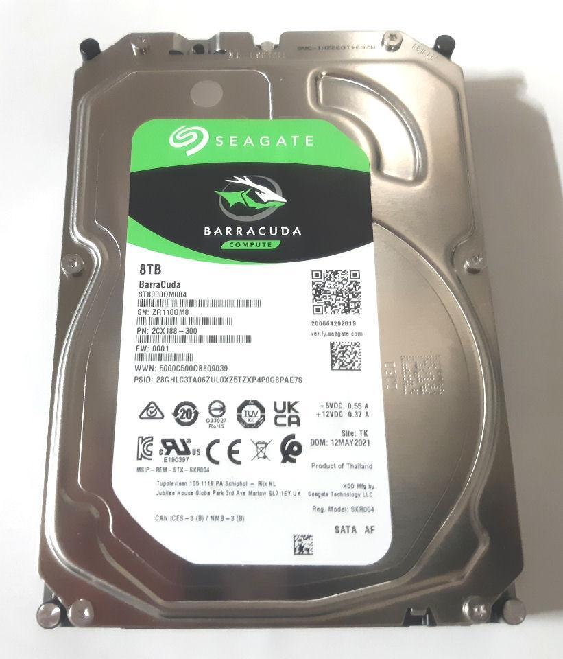 Seagate　ST8000DM004　8TB　3.5インチ　2台セット　中古