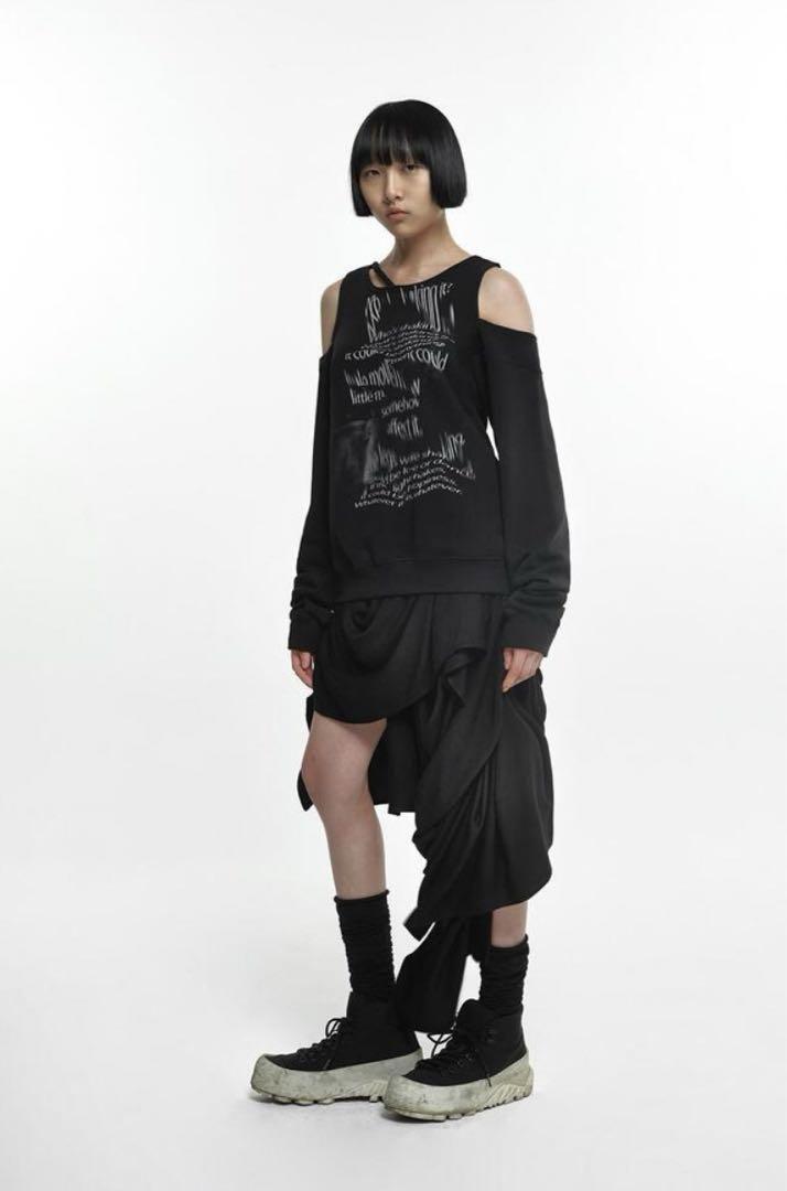 NACHE ナチェ トレーナー BARE SWEAT SHIRT BLACK NACHE ナチェ トレーナー BARE SWEAT SHIRT BLACK