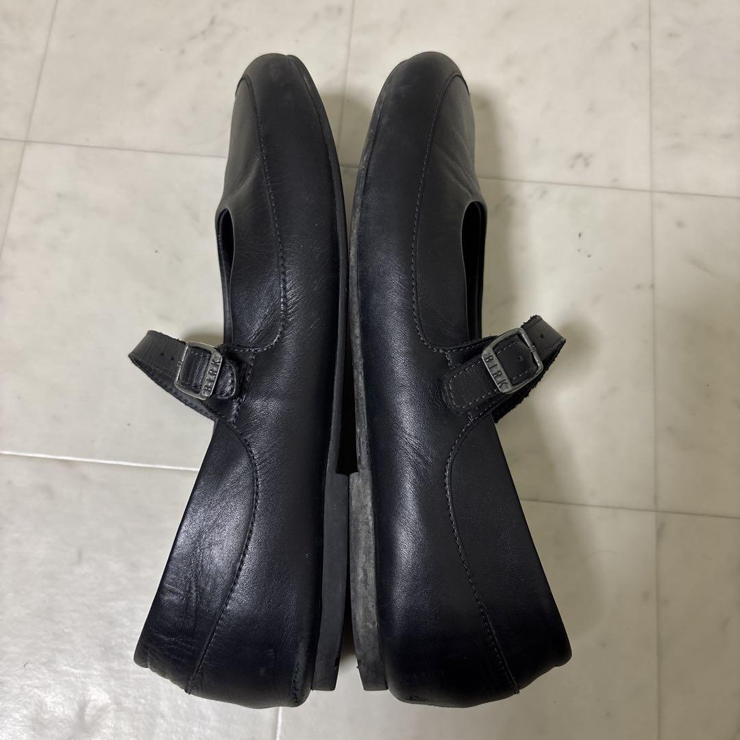 BIRKENSTOCK☆LISMORE レザーワンストラップシューズ ブラック