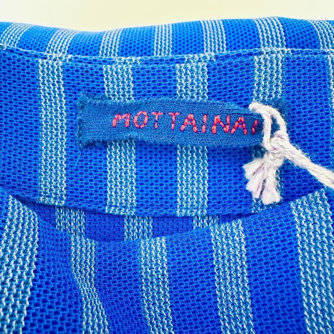 タグ付✨45R R刺繍MOTTAINAI　ロングワンピース 長袖 ストライプ タグ付✨45R R刺繍MOTTAINAI ロングワンピース 長袖 ストライプ