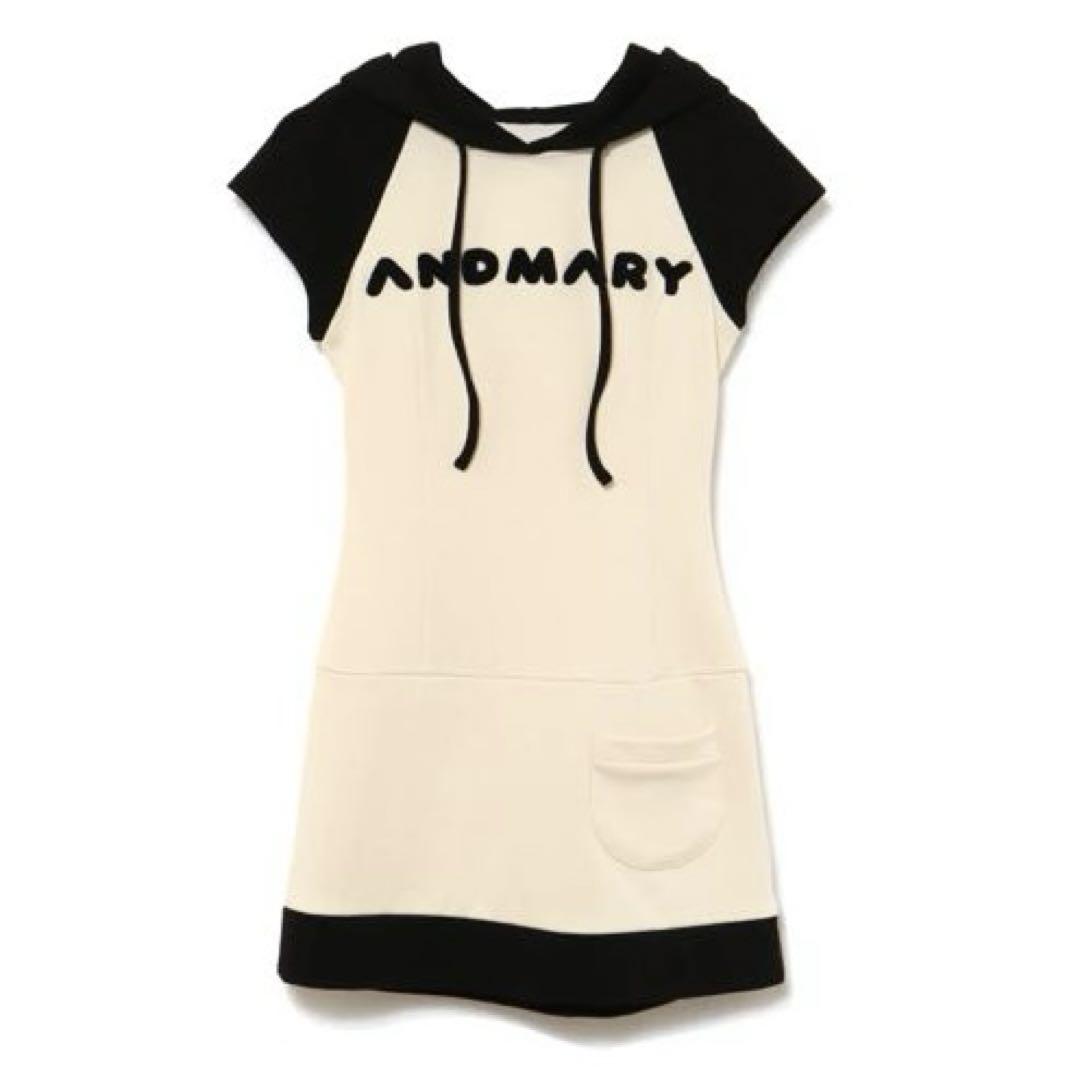 ANDMARY】Mary logo flare mini dress
