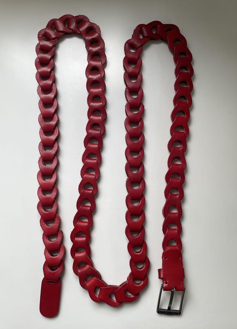小物 Llife LEATHER CHAIN BELT SCARET