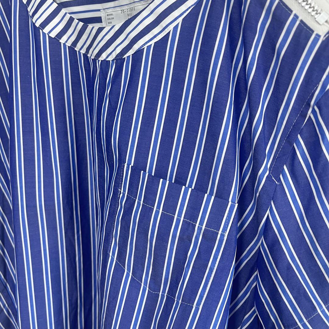 美品　sacai 2020ss ストライプ　フレア　変形　トップス　 サカイ 美品 sacai 2020ss ストライプ フレア 変形 トップス サカイ