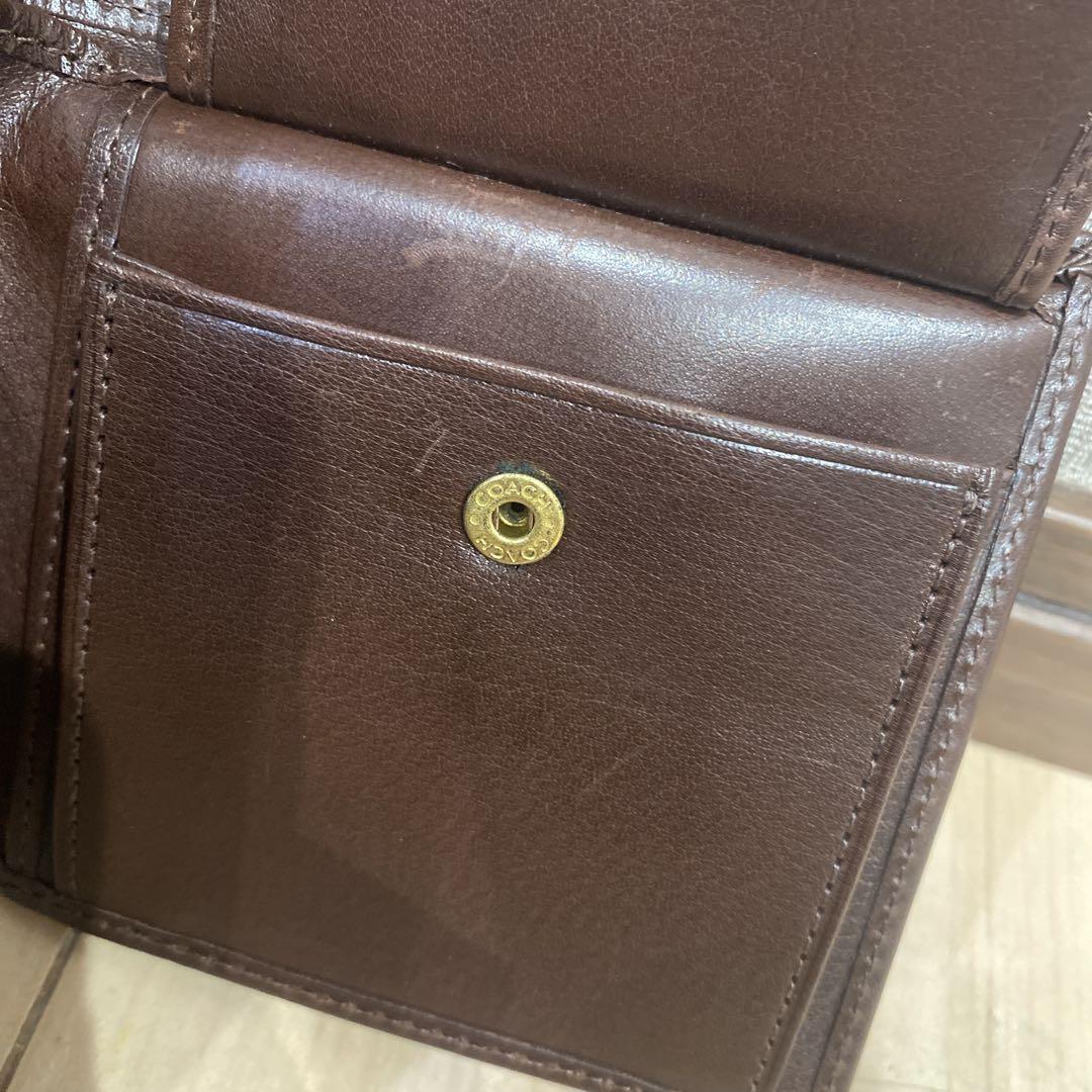 COACH ブラウン 二つ折り財布　メンズ