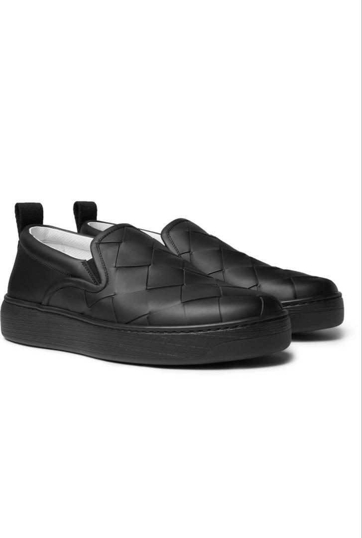 「BOTTEGA VENETTA」BLACK Intre Slip-on レザー