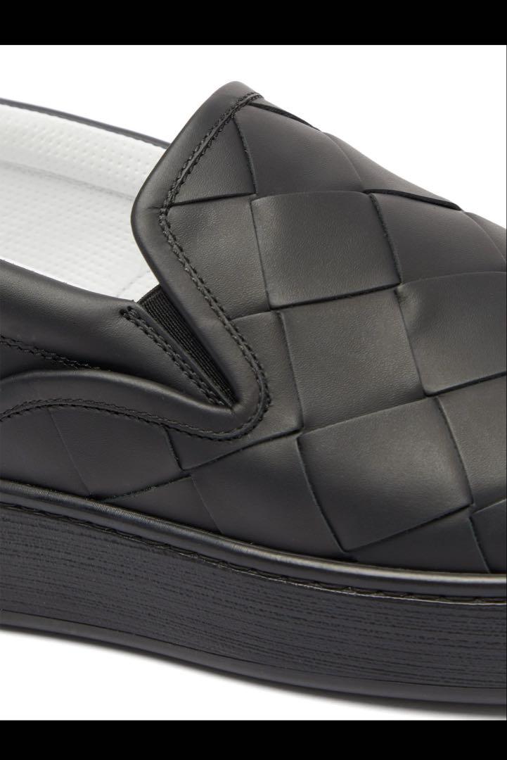 「BOTTEGA VENETTA」BLACK Intre Slip-on レザー
