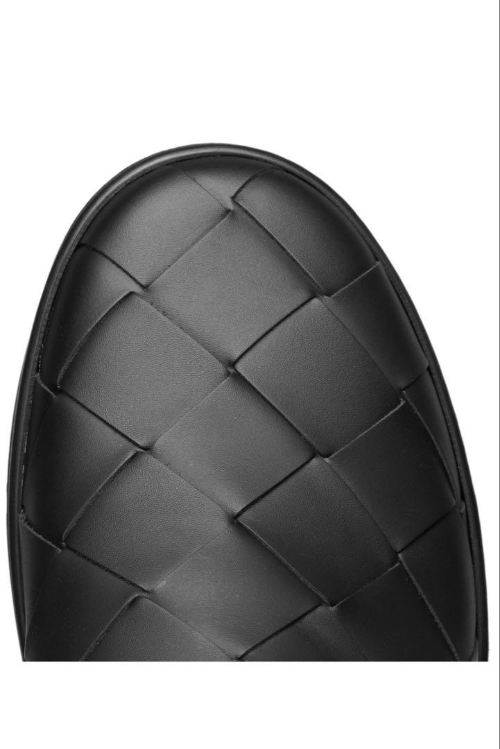 「BOTTEGA VENETTA」BLACK Intre Slip-on レザー