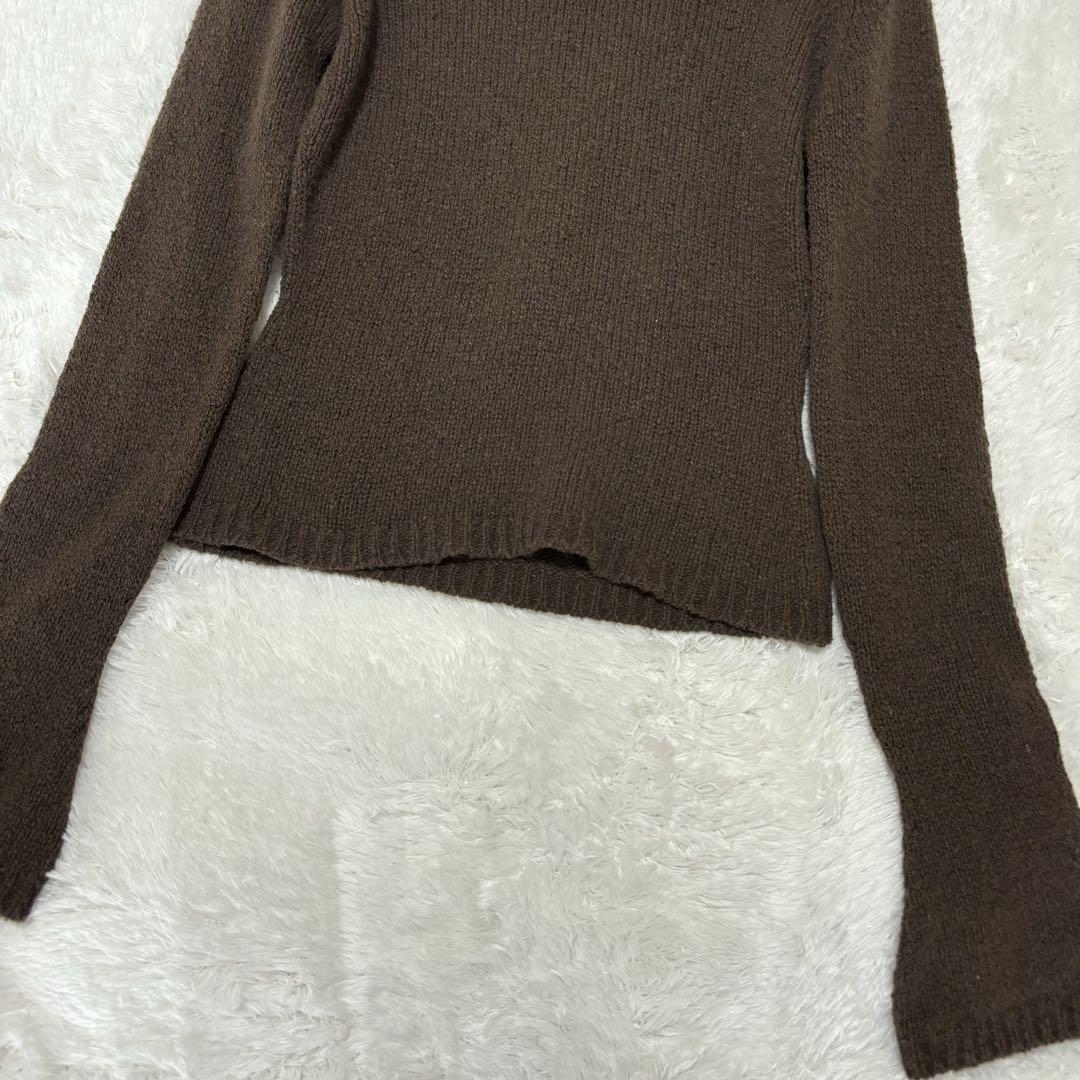 FOXEY フォクシーブティック　高級　ヌートリアファー襟　カシミヤ100ニット