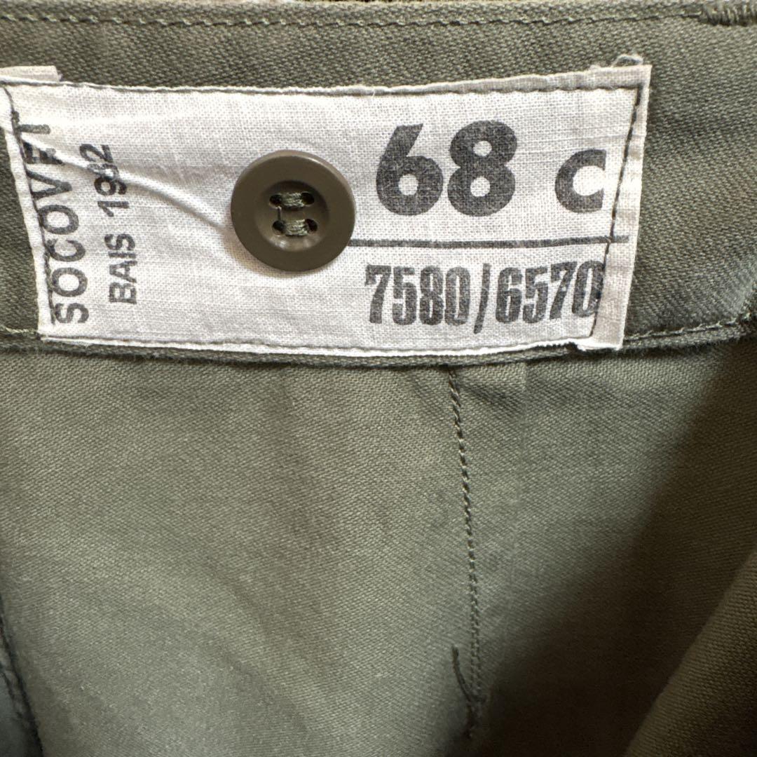 王*里様 【希少サイズ】80s フランス軍 M64 カーゴパンツ 68c 実物
