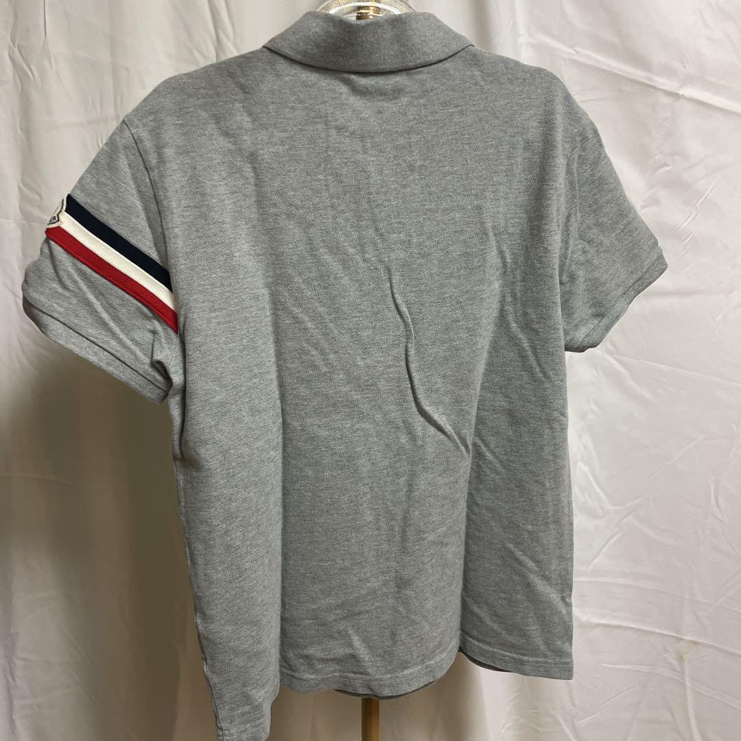 MONCLER グレー ポロシャツ Lサイズ