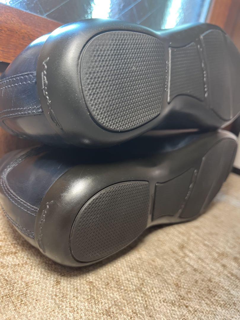 【極美品】Santoni レザーシューズ　UK7.5 ダークネイビー