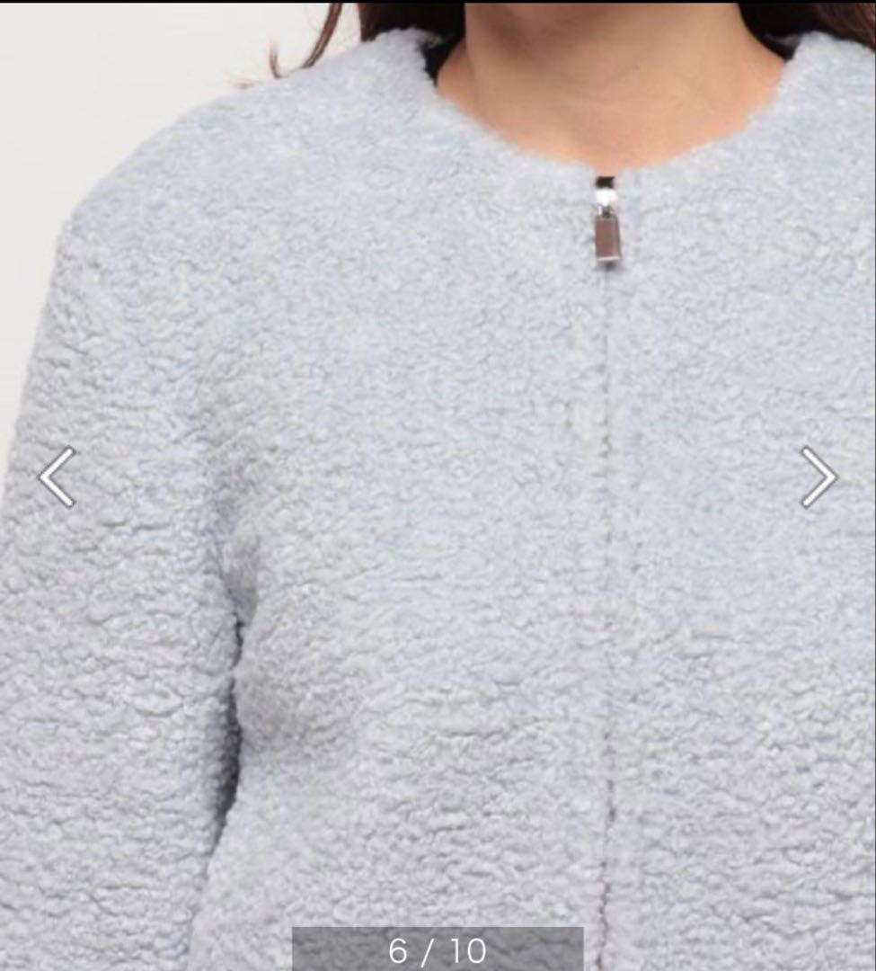 美品　Theory フリース ジップアップジャケット Sサイズ ブルーグレー 美品 Theory フリース ジップアップジャケット Sサイズ ブルー