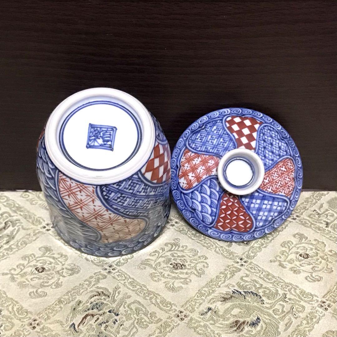 1枚限定✨未使用保管✨京焼 清水焼 壹楽 染付祥瑞丸紋 6号皿 単品✨壱楽 未使用保管✨京焼 清水焼 壹楽 染赤捻祥瑞 蓋付湯呑 単品✨茶碗