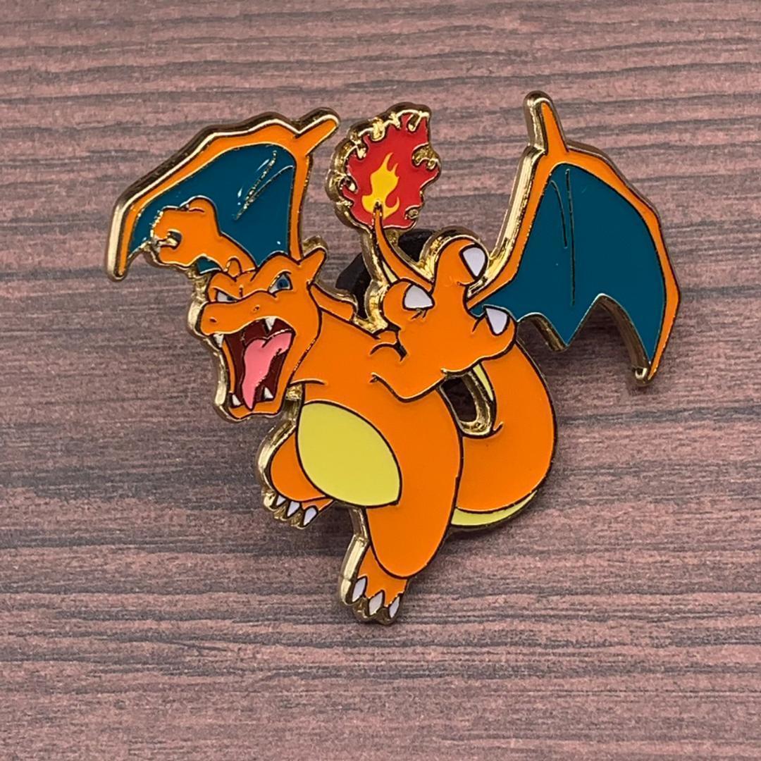 ポケモン　スタンプバッジ　ピンバッジ　ミュウ　激レア　大幅値下げOK 海外限定 !! 】リザードン ポケモン 金属製 ピンバッジ - メルカリ