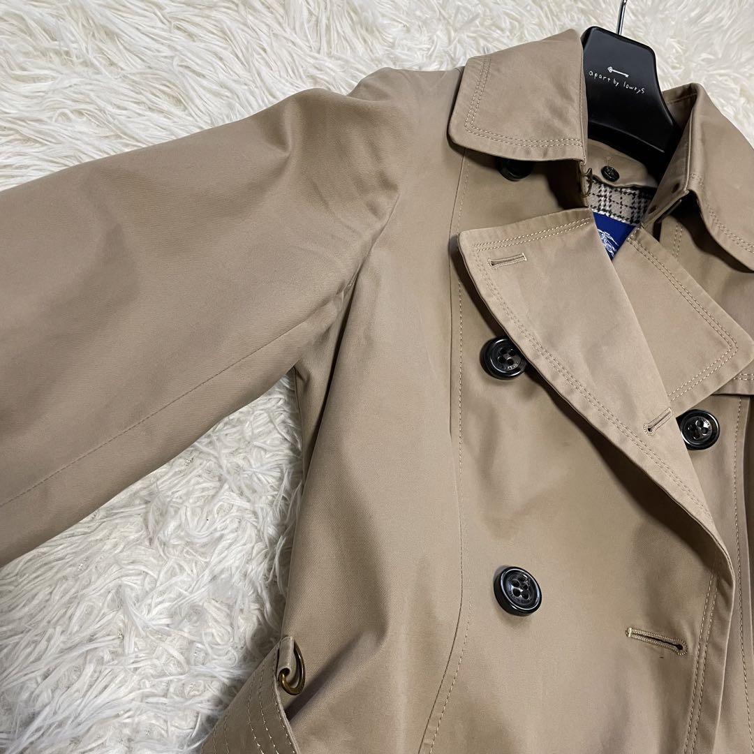 美品　バーバリーブルーレーベル 36 S トレンチコート　ライナー付　2way