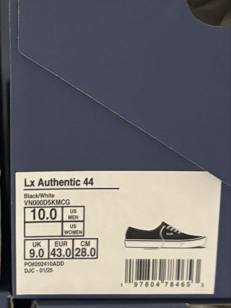 VANS PREMIUM AUTHENTIC 44 US10 28cm 黒