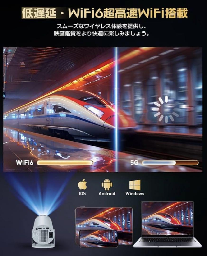 4K対応・最新Android TV 13.0搭載プロジェクター - メルカリ