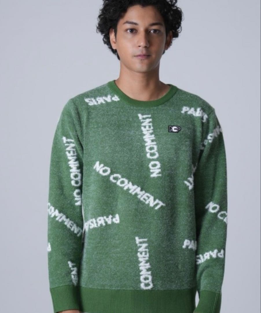 NO COMMENT PARIS ノーコメントパリ セーターL NO COMMENT PARIS