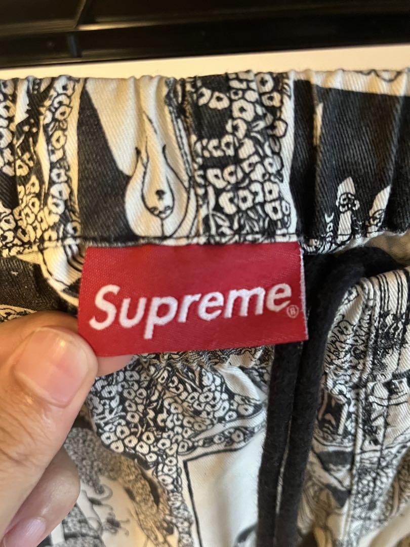 Supreme コミックプリントパンツ