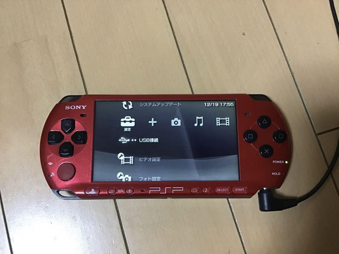 Sony PSP3000 レッドブラック　本体（おまけ付）