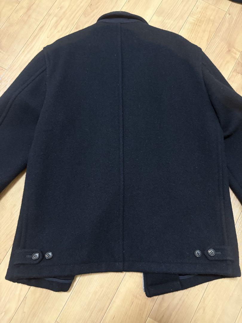 COMME des GARÇONS ブラック ジップアップコート M