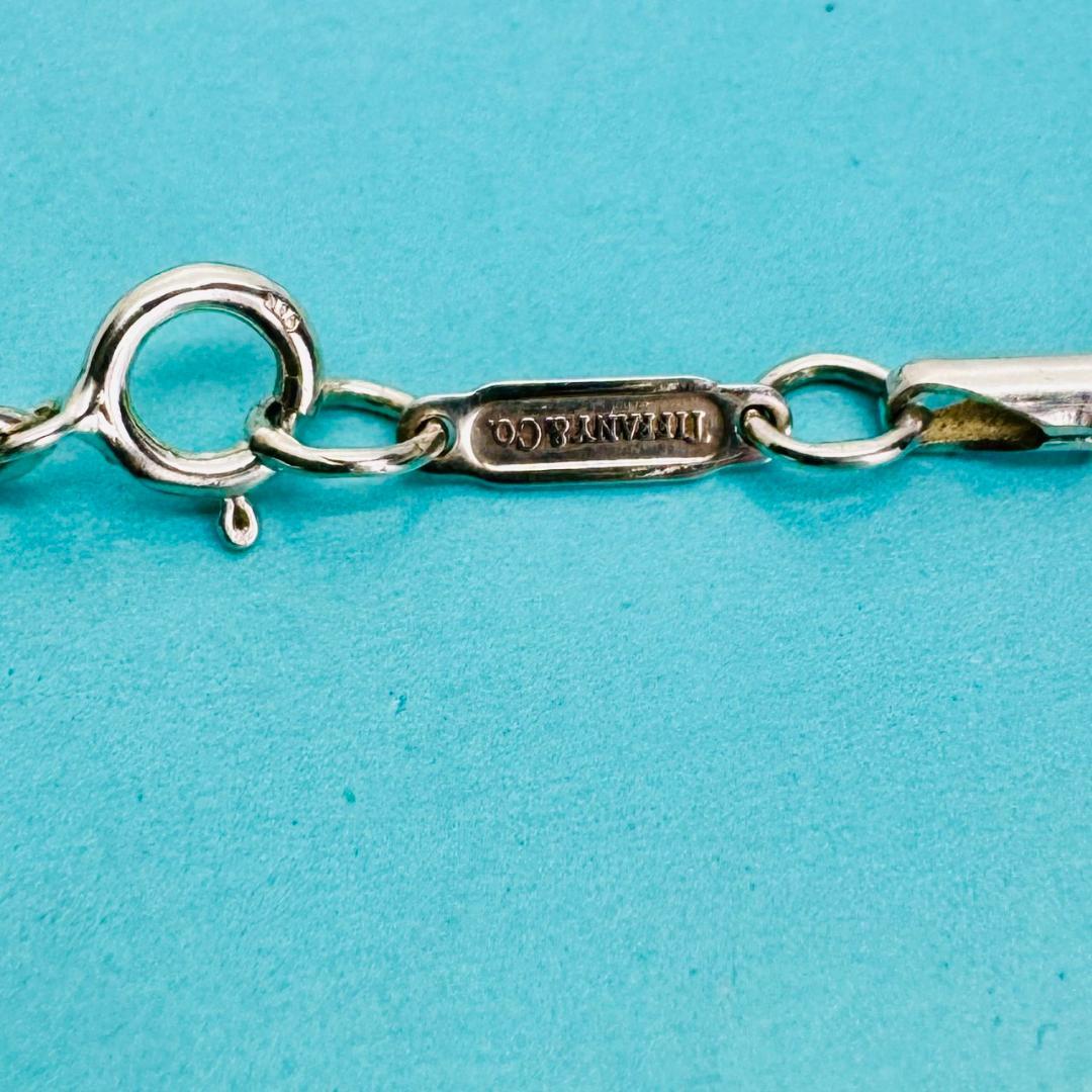 D771 極美品 ティファニー 1837 バー プレート ネックレス シルバー