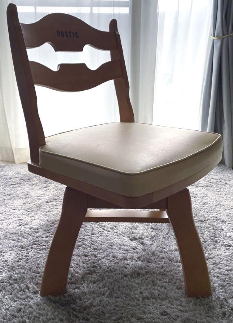 ④【訳あり】カリモクRUSTIC ルスティック ダイニングチェア 回転椅子