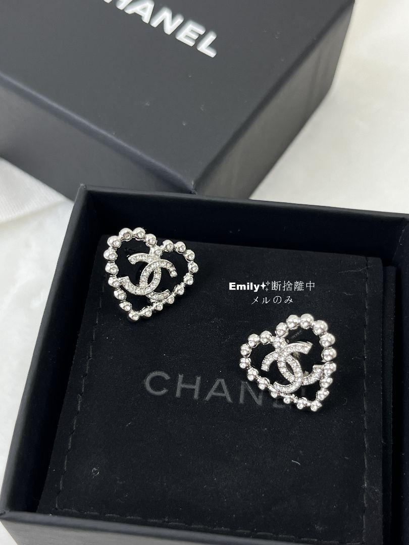 CHANEL シャネル ハート CCロゴ ピアス