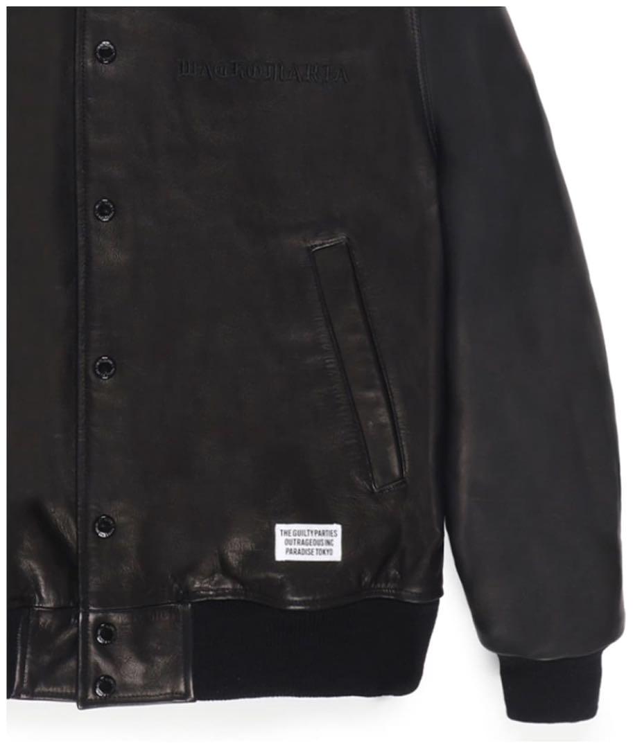 ジャケット・アウター WACKOMARIA LEATHER VARSITY JACKET 24AW L