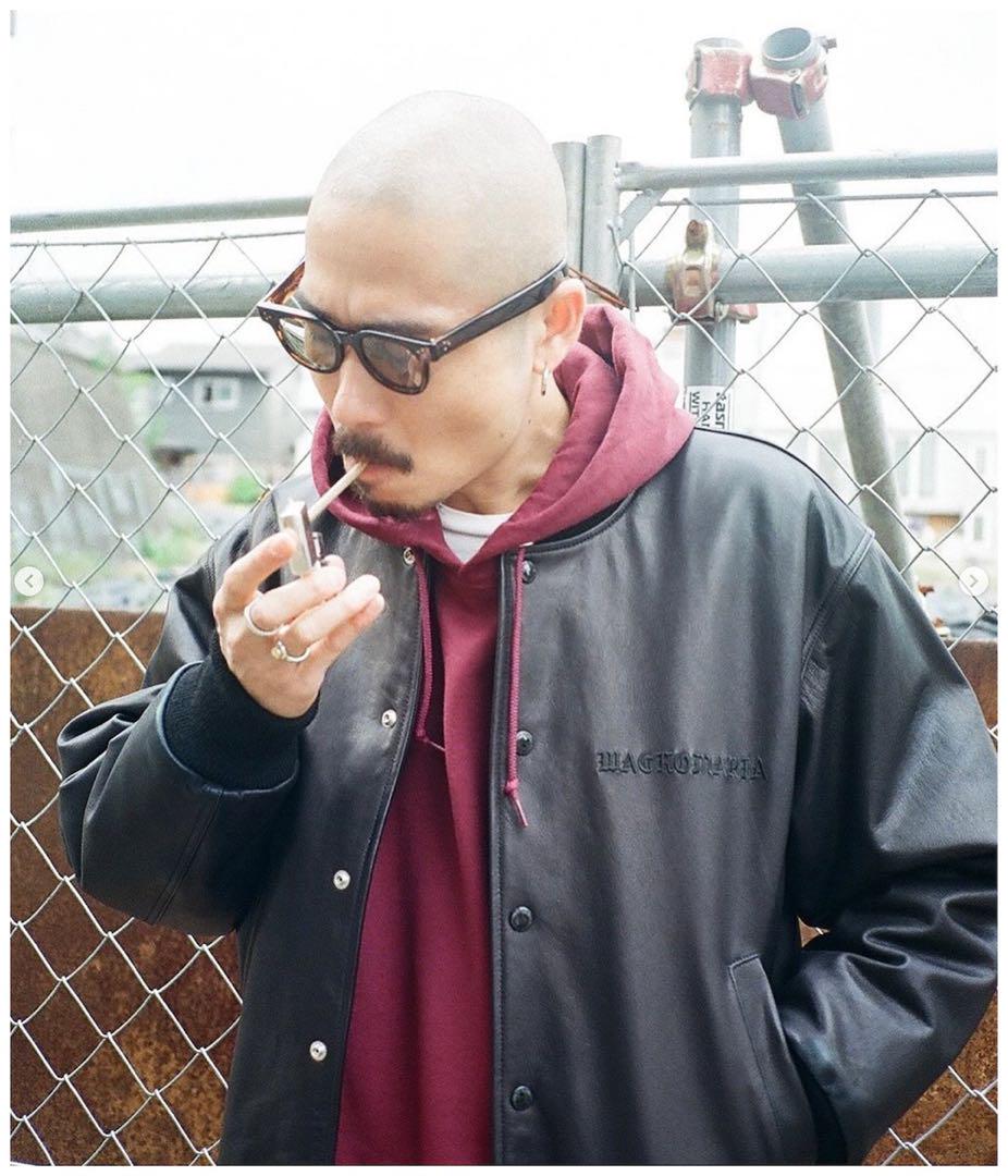 ジャケット・アウター WACKOMARIA LEATHER VARSITY JACKET 24AW L