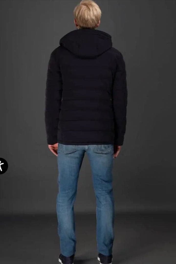 ムーレー　ダウン　コート　CRAIG-KN 付属品完備 ムーレー ダウンジャケット コート CRAIG-KN ダークブルー 48 L