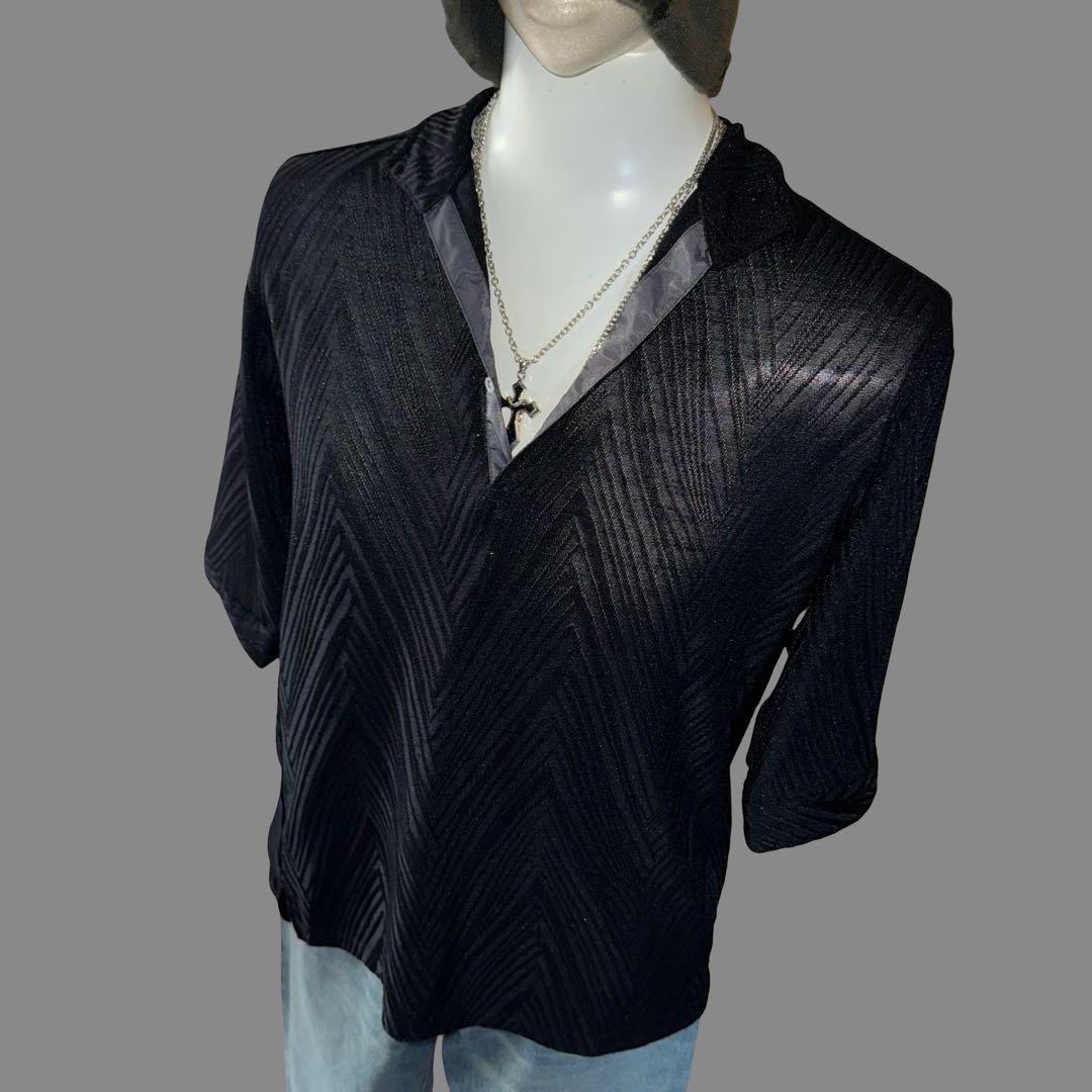 NICOLE archive 平成 ギャル男 お兄系 半袖 シャツ ブラックトップス