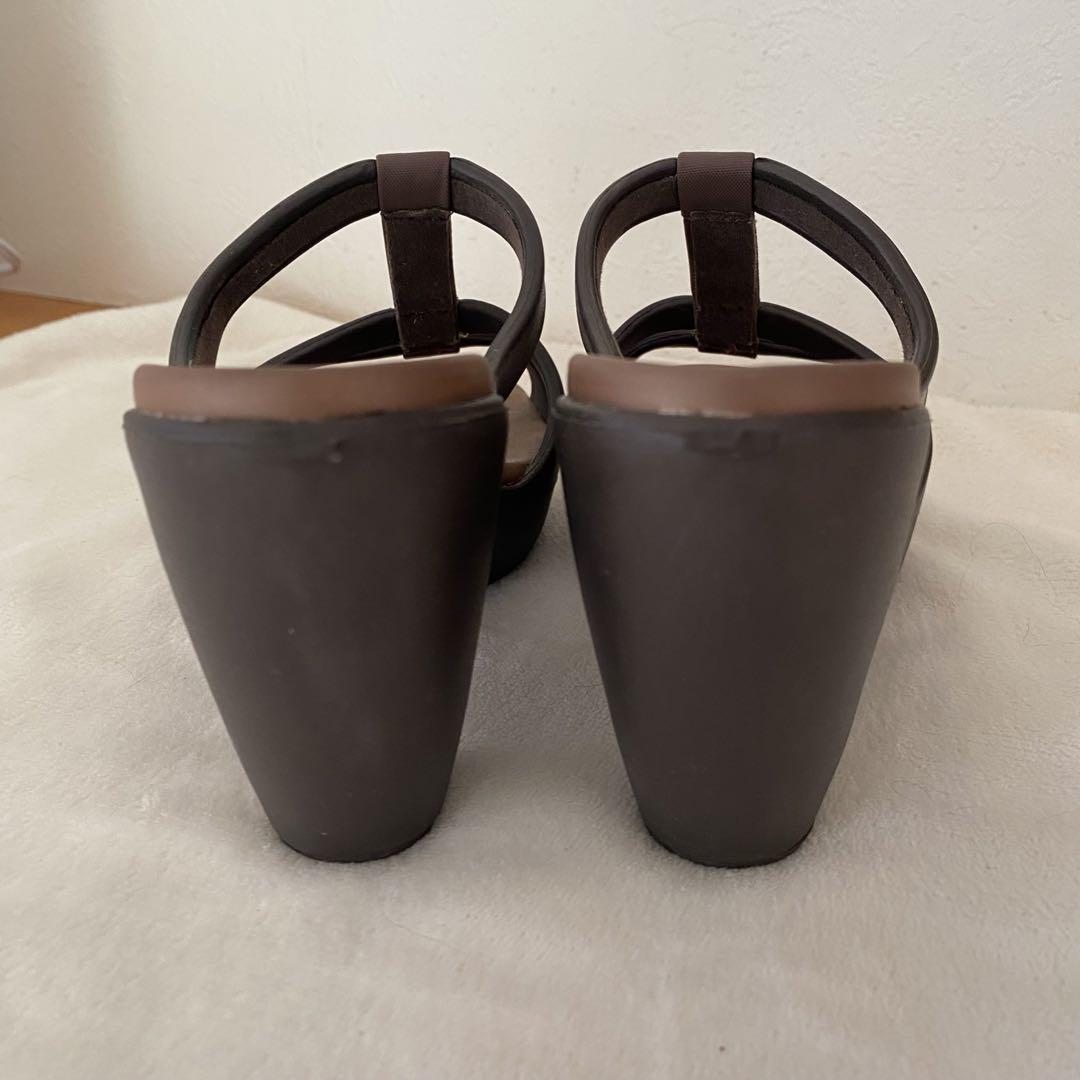 Crocs ダークブラウン W5 サンダル　サイプラス　21cm