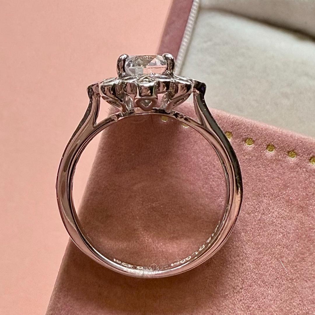 【遺品整理済】K18 刻印あり D1.00CT ダイヤモンドリング