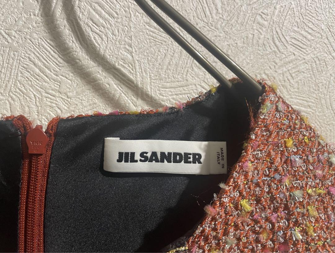 イタリア製 JIL SANDER ファンシー ツイード ノースリーブ
